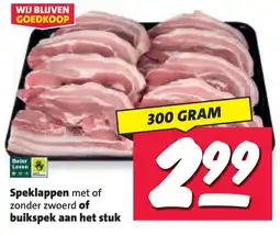 Nettorama Speklappen aanbieding