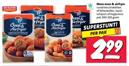 Nettorama Mora oven & airfryer rundvlees kroketten of bitterballen, bami-schijven of hapjesmix aanbieding