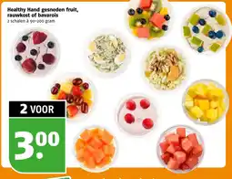 Poiesz Healthy Hand gesneden fruit, rauwkost of bavarois aanbieding