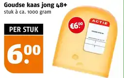Poiesz Goudse kaas jong 48+ aanbieding
