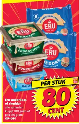 Nettorama Eru smeerkaas of cheddar aanbieding