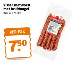 Poiesz Visser metworst met kruidnagel aanbieding