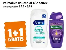 Poiesz Palmolive douche of alle Sanex aanbieding
