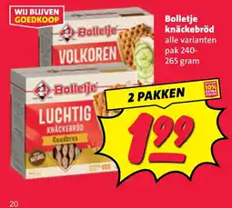 Nettorama Bolletje knäckebröd aanbieding