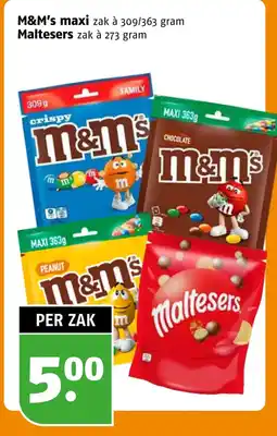 Poiesz M&M's maxi aanbieding