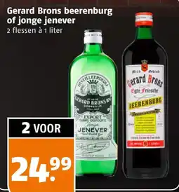 Poiesz Gerard Brons beerenburg of jonge jenever aanbieding