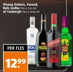 Poiesz Pisang Ambon, Passoã, Bols vodka of Coebergh aanbieding