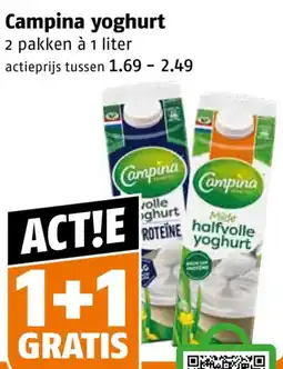 Poiesz Campina yoghurt aanbieding