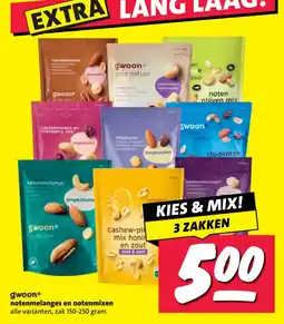 Nettorama gwoon° notenmelanges en notenmixen aanbieding
