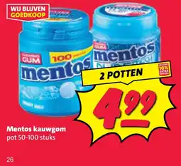 Nettorama Mentos kauwgom aanbieding