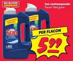 Nettorama Sun vaatwaspodder aanbieding