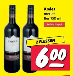 Nettorama Andes merlot aanbieding
