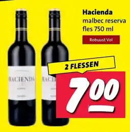 Nettorama Hacienda malbec reserva aanbieding