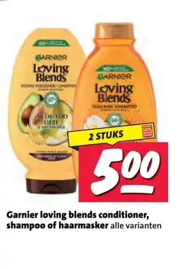 Nettorama Garnier loving blends conditioner, shampoo of haarmasker aanbieding