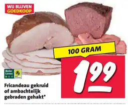 Nettorama Fricandeau gekruid of ambachtelijk gebraden gehakt aanbieding