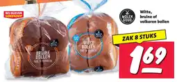 Nettorama Witte, bruine of volkoren bollen aanbieding