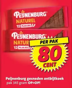 Nettorama Peijnenburg gesneden ontbijtkoek aanbieding