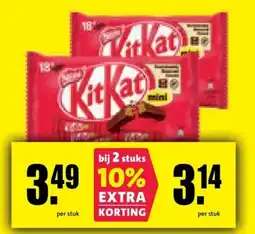 Nettorama KitKat mini aanbieding