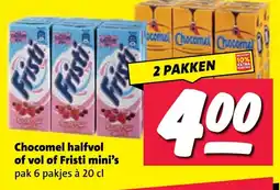 Nettorama Chocomel halfvol of vol of Fristi mini's aanbieding