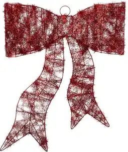 Intratuin Intratuin wandhanger Klosra strik rood met verlichting 45 x 30 x 7 cm aanbieding