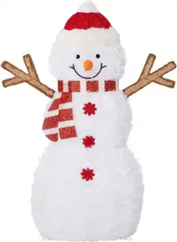 Intratuin Intratuin kerstfiguur Freez sneeuwpop met muts met verlichting 62 x 19 x 81 cm aanbieding