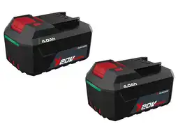 Lidl PARKSIDE Set van 2 accu's 20 V - 4 Ah aanbieding