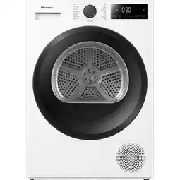 MediaMarkt Hisense Dh1i800bwcenb/x - 8 Kg 64 Db Energielabel C Warmtepompdroger aanbieding