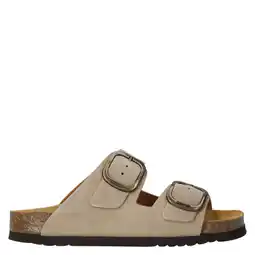 Wehkamp Scholl Noelle suède slippers taupe aanbieding
