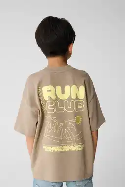 Wehkamp Shoeby T-shirt met backprint taupe aanbieding