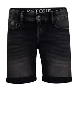 Wehkamp Retour Jeans straight denim short grey denim aanbieding