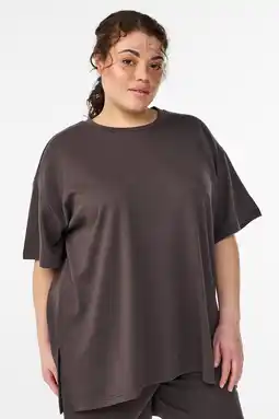 Wehkamp Zizzi pyjamatop MLAVNA taupe aanbieding