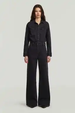 Wehkamp G-STAR jumpsuit black denim aanbieding