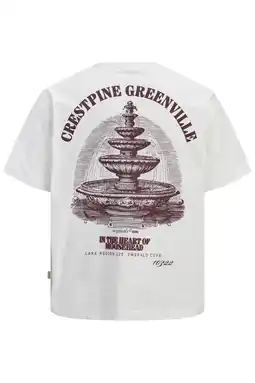 Wehkamp JACK & JONES ORIGINALS relaxed T-shirt met backprint ecru aanbieding