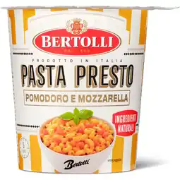 Jumbo Bertolli Pasta Presto Pomodoro Mozzarella 70g aanbieding