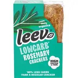 Jumbo Leev Lowcarb-proteïne crackers rozemarijn 80g aanbieding