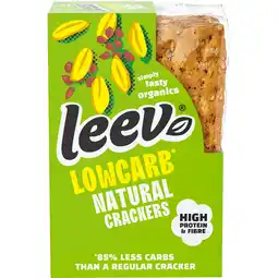 Jumbo Leev Lowcarb-proteïne crackers naturel 80g aanbieding