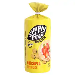 Jumbo Simply free From Gluten - Kikkererwten wafels met rijst 100g aanbieding