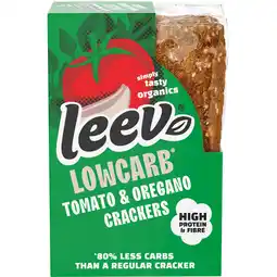Jumbo Leev Lowcarb-proteïne crackers tomaat & oregano 80g aanbieding