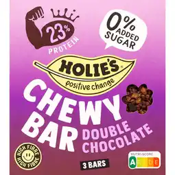 Jumbo Holie's Chewy Bar Double Chocolate 105g aanbieding