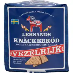 Jumbo Leksands Origineel Zweeds Rogge Knäckebröd 200g aanbieding