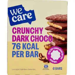 Jumbo WeCare Crunchy Dark Choco 6 x 17 g aanbieding