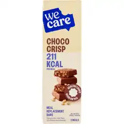 Jumbo WeCare Choco Crisp Meal Replacement Bars 2 x 58 g aanbieding