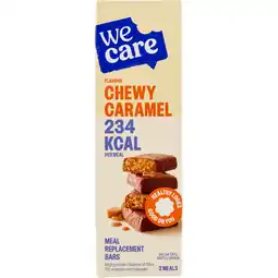 Jumbo WeCare Flavour Chewy Caramel Meal Replacement Bars 2 x 60 g aanbieding