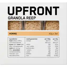 Jumbo Upfront Granola Reep Honing 3x2 stuks 42g aanbieding