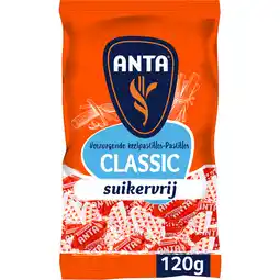 Jumbo Anta Verzorgende Keelpastilles Classic Suikervrij 120 g aanbieding
