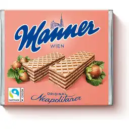 Jumbo Manner Original Neapolitan Hazelnut Wafers 75gr aanbieding