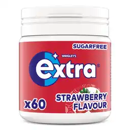 Jumbo Extra Strawberry Suikervrije Kauwgom 60st aanbieding
