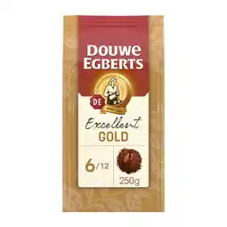 Jumbo Douwe Egberts Excellent Gold Filtermaling 250 g aanbieding