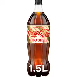 Jumbo Coca-Cola Zero Sugar Holiday Creamy Vanilla 1,5L aanbieding