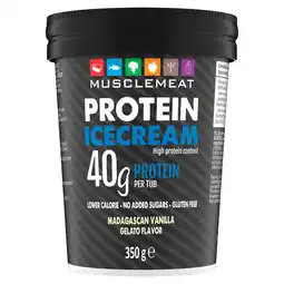 Jumbo Muscle Meat Protein Icecream Madagascan Vanilla Gelato Flavor 350 g aanbieding